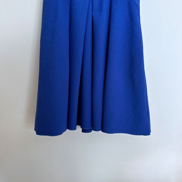 Proenza Schouler Cobalt Blue Mid-Length V-Neck Dress - Picture 7 of 13